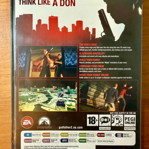The Godfather II PC game like new