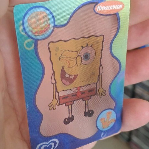 3D card SpongeBob like new, collectible
