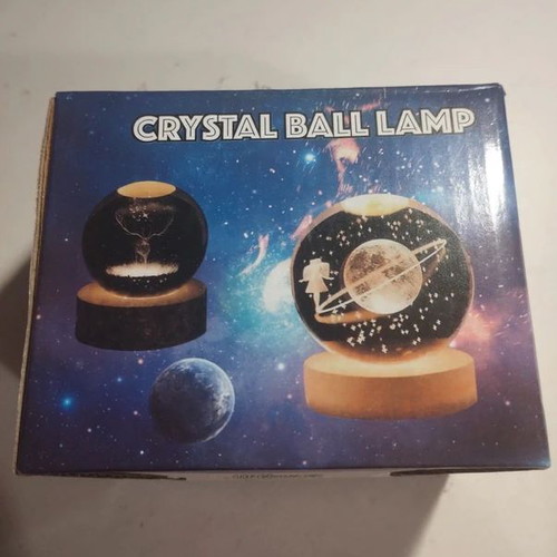 Decorative crystal ball lamp like new