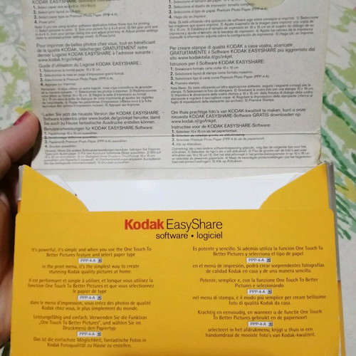 Kodak Premium Photo Paper used, pack of 58 sheets