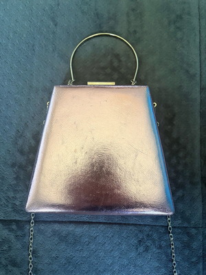 Greek Bag BagtoBag used, pink and silver