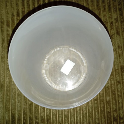 Plastona Roto Brillante milky transparent kaspo for orchids new