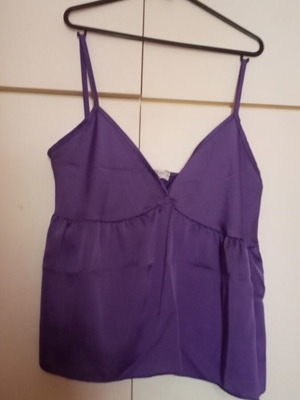 Lingerie satin top Celestino like new, purple, size M