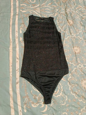 Pink Woman sleeveless bodysuit like new, size large