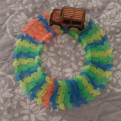 Magic Tracks toy set like new with LED light car