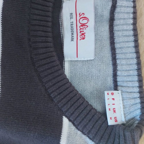 Men's cotton striped S.Oliver shirt like new