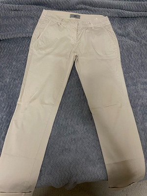 Mango fabric stretch pants like new, beige, size S
