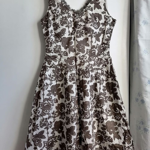 Marc O'Polo cotton dress new, size S, beige and brown