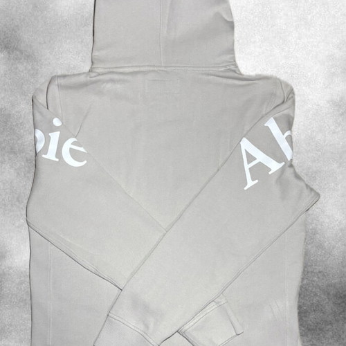 Abercrombie & Fitch Hoodie beige with white logo like new, size M