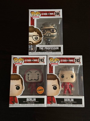 Funko Pop La Casa de Papel Bundle Berlin Chase, Berlin & The Professor