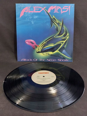 Alex Masi Attack Of The Neon Shark vinyl used, metal, very good condition x3