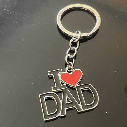 I Love Dad Metal Keychain new gift for dad