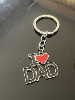 Μεταλλικό μπρελόκ I Love Dad καινούριο δώρο για μπαμπά