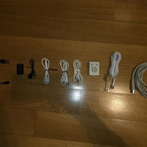Various cables used and other accessories