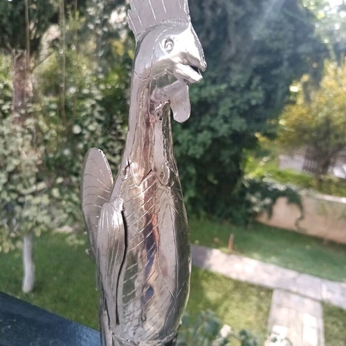 Handmade alpaca rooster like new, ornate decorative