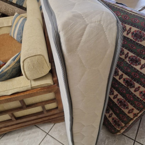 Mattress used 1.10 × 2.00 m, soft and comfortable