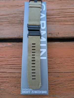 Garmin QuickFit 26 Λουράκι Tactical Coyote Tan Nylon (Fenix 3, 5X, 6X, 7X, 8 51mm, Tactix Delta)