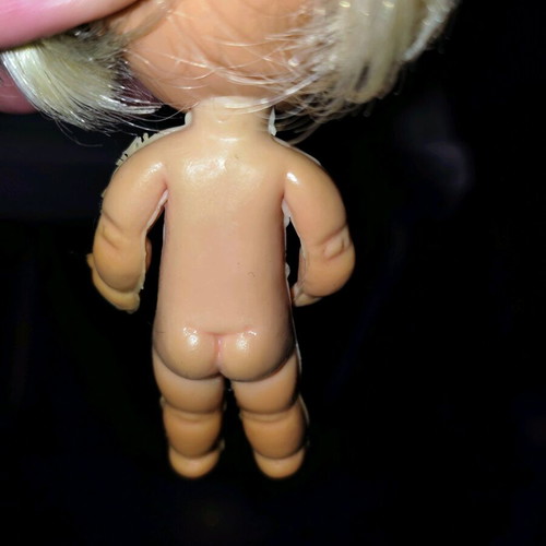 Vintage doll used, big head – big eyes style, 1960s mod era