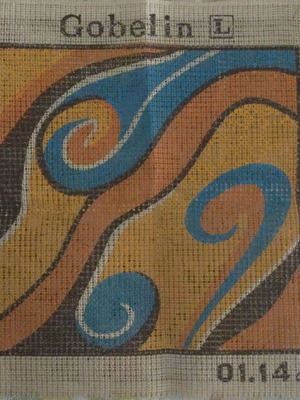 Gobelin L Printed Canvas 35x35 cm new, modern abstract design