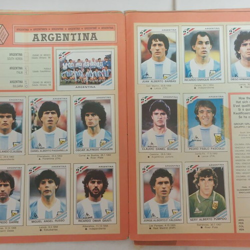 Panini World Cup 1986 Football Album used, complete