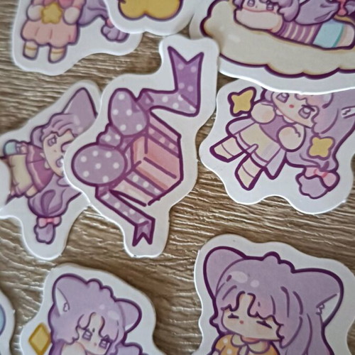 Scrapbook stickers used, cute