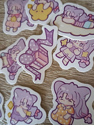 Scrapbook stickers used, cute