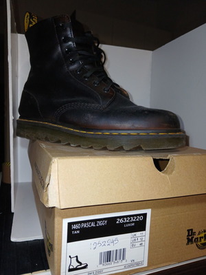 Dr. Martens Pascal Ziggy μπότες μέγεθος 46 μεταχειρισμένες, μαύρο δέρμα