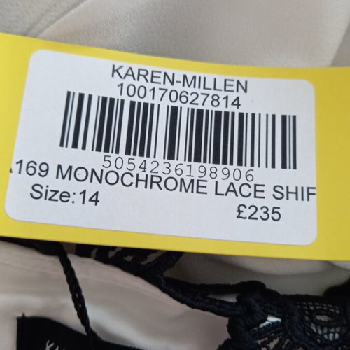 Karen Millen dress new, black and white, size XL