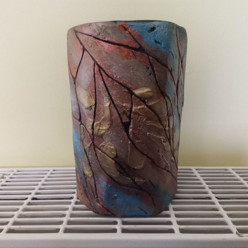 Handmade decorative vase new gypsum painted by LuAna