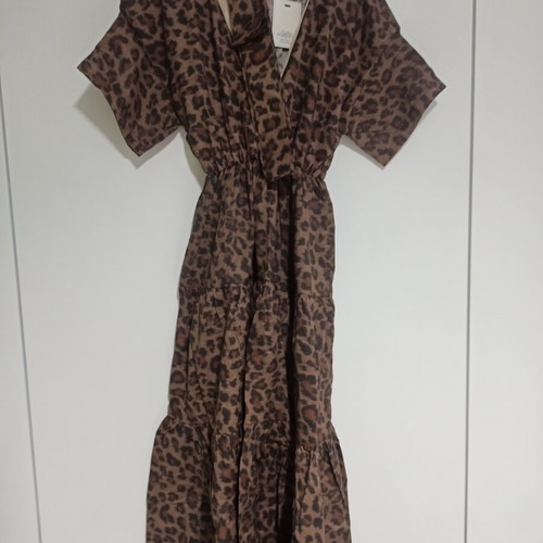 Madame Shoushou dress medium, 100% cotton, brown