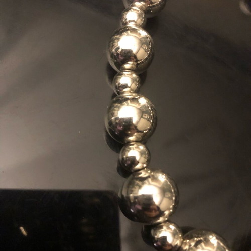 Silver anklet like new with double clasp