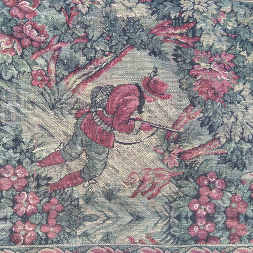 Vintage πάντα τοίχου 'Κυνήγι στο δάσος' ταπισερί Jacquard 70x150 εκ.