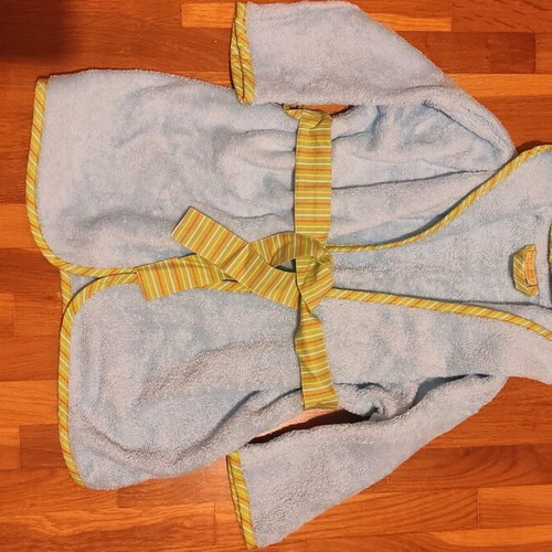 Nef-Nef bathrobe new, sky blue for 2-year-old child