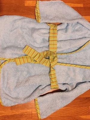 Nef-Nef bathrobe new, sky blue for 2-year-old child