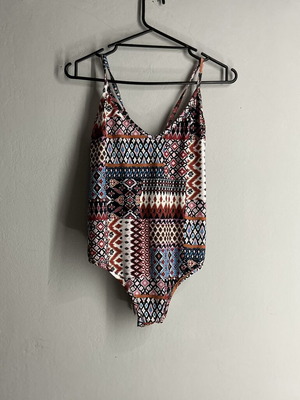 Swimsuit vintage style XL new, multicolor