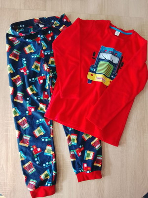 Fleece pajamas for boy 8-9 years like new, Lc Waikiki