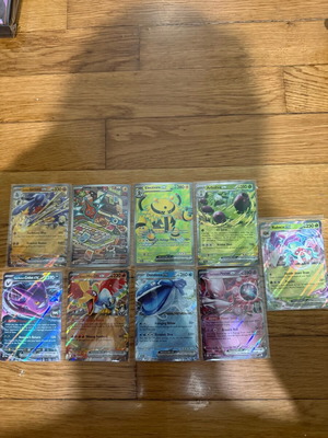 Pokemon Destined Rivals EX pack of 9 cards like new