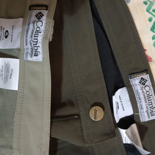 Columbia titanium pants XL like new, brown and gray, set of 2