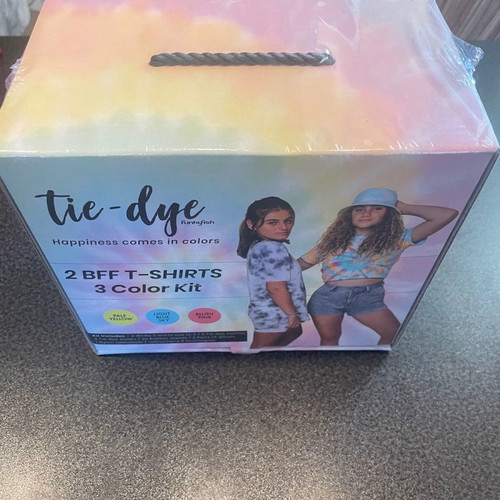 Tie-dye kids t-shirt set with 3 colors new