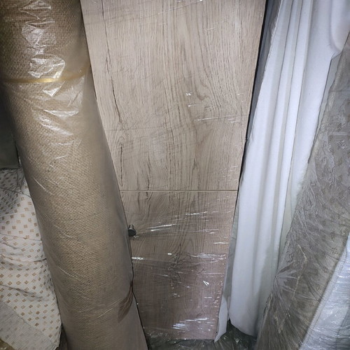 Maple-colored wood cabinet column like new