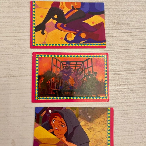 The Hunchback of Notre Dame stickers used, set of 8