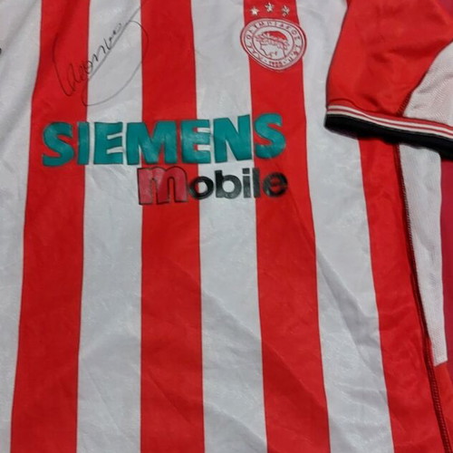 Olympiacos jersey with Leonardo signature XL new official replica