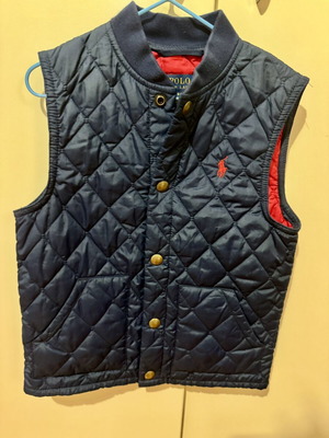 Polo Ralph Lauren Детски елек като нов, син с червена подплата, размер 5