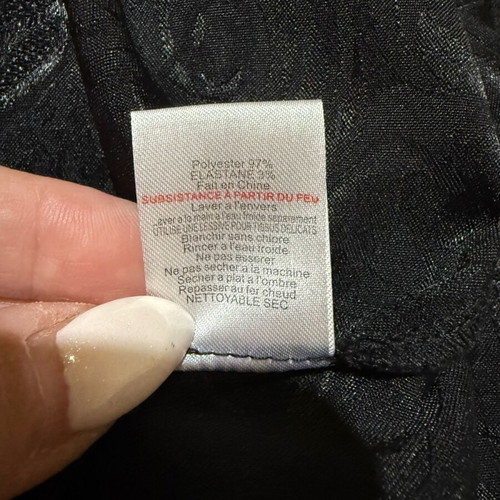 MINKPINK Black Satin Embossed One-Piece Shorts Like New With Lace Size S