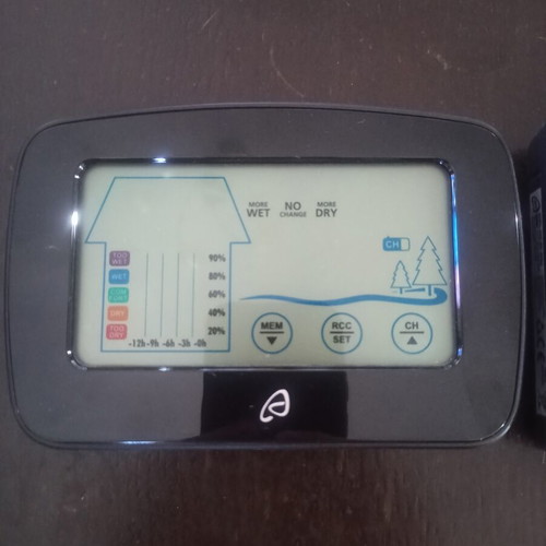 Digital clock and weather station used, tabletop