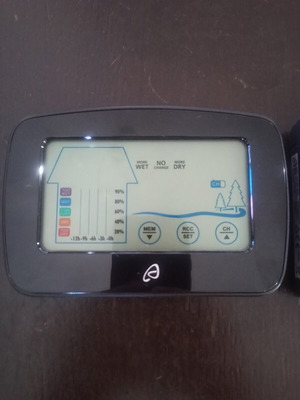 Digital clock and weather station used, tabletop