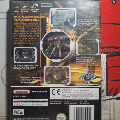 Metroid Prime Nintendo GameCube game used, action