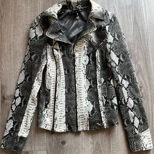 Affliction women's jacket with snake print, size S, new