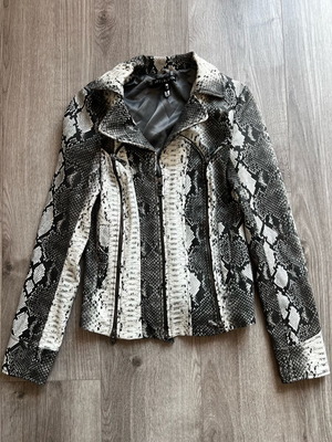Affliction women's jacket with snake print, size S, new