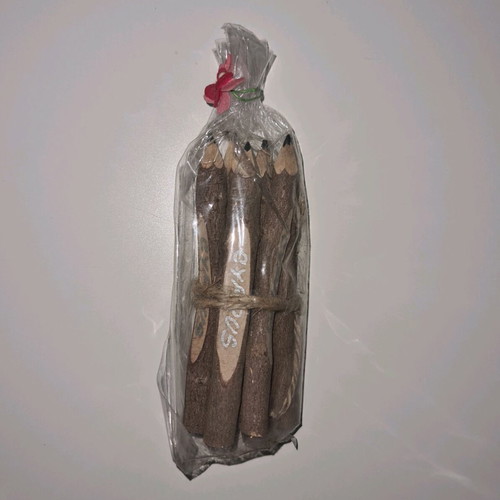 Wooden pencils new, set of 9 small handmade pieces